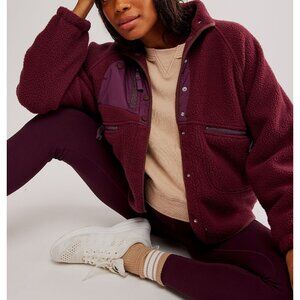 FP Movement by Free People Burgundy Teddy Jacket